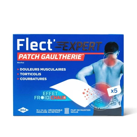 IBSA Flect'Expert Wintergreen Menthol Patch x5