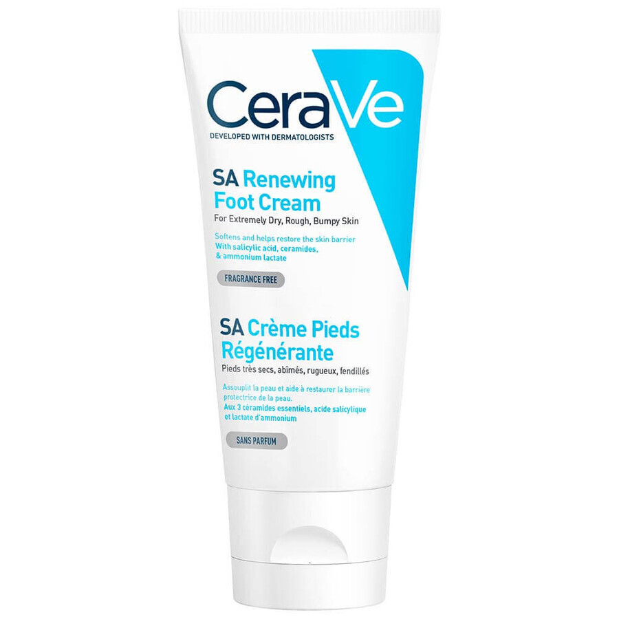 Cerave Body SA Regenerating Foot Cream Piele foarte uscată, crăpată și aspră 88ml Cerave Body SA Regenerating Foot Cream Piele foarte uscată, crăpată și aspră 88ml
