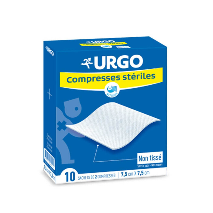 Urgo Comprimidos estériles no tejidos 7,5x7,5 cm Caja de 10