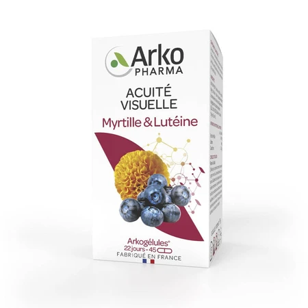 Arkopharma Arkocapsule Complemento alimenticio Arándano y Luteína 45 Cápsulas