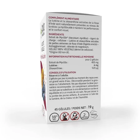 Arkopharma Arkocapsule Complemento alimenticio Arándano y Luteína 45 Cápsulas