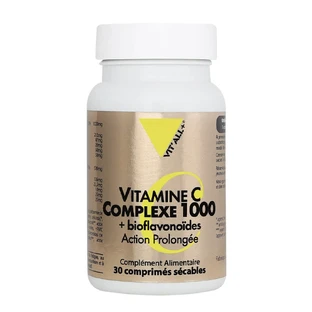 Vit'All+ Vitamine C 1000 + Bioflavonoïdes 30 Comprimés Sécables