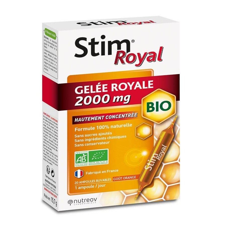 Nutreov Stim Royal Organic Royal Jelly 20 vials