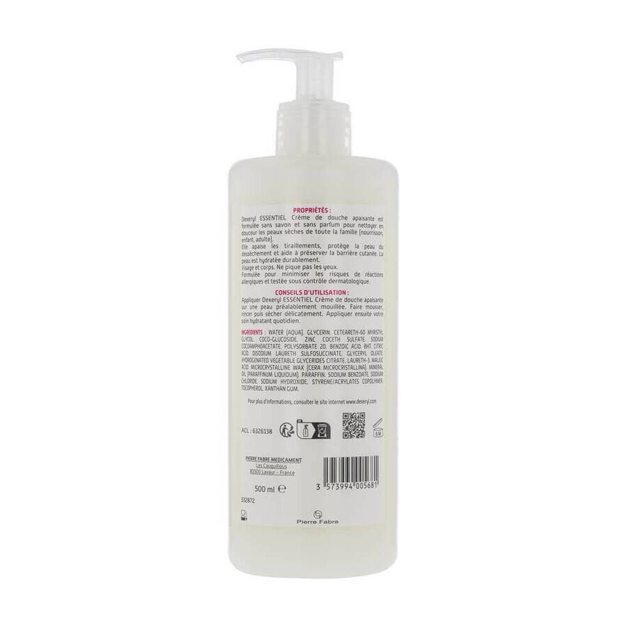 Dexeryl Crema Limpiadora Pieles secas o atópicas Essentiel 500ml Dexeryl Crema Limpiadora Pieles secas o atópicas Essentiel 500ml