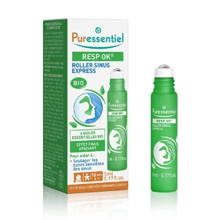 Puressentiel Breathing Roller Sinus Express mit 6 organischen ätherischen Ölen 6ml