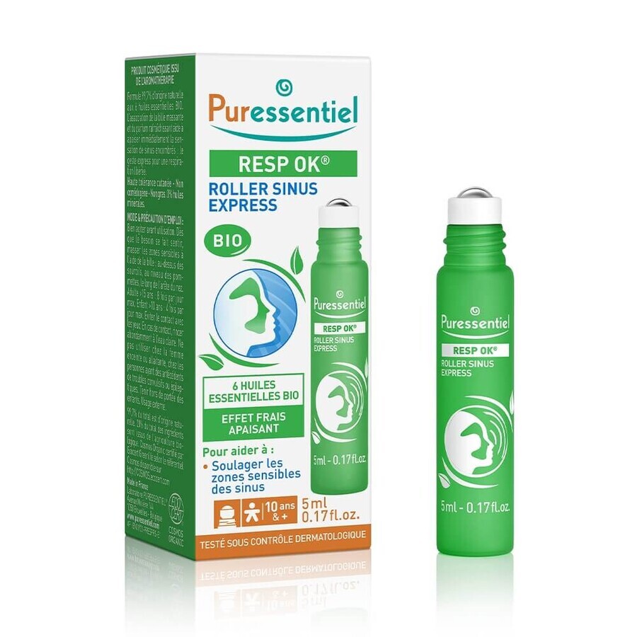 Puressentiel Respiratoire Roller Sinus Express Aux 6 Huiles Essentielles Bio 6ml