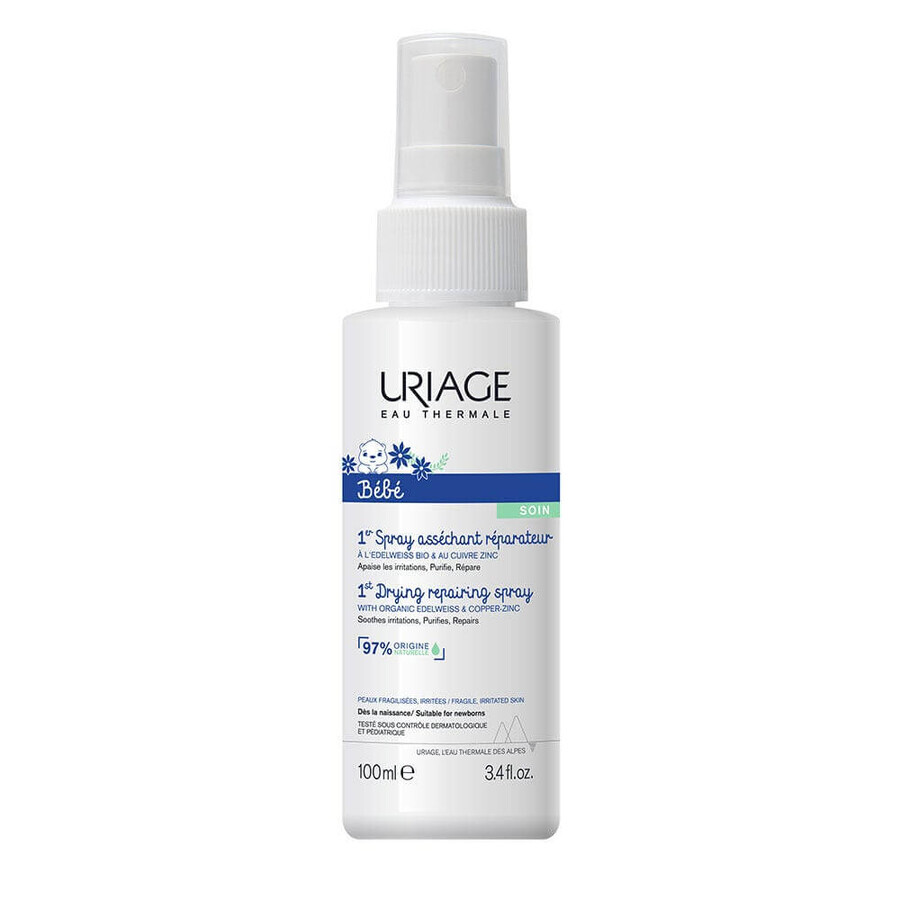 Winkel op Uriage Baby Repair Absorberende Spray 100ml Uriage Baby Repair Absorberende Spray 100ml