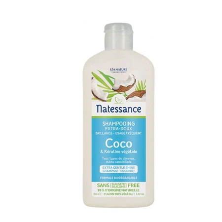 Natessance Coco Vegetable Keratin Shampoo für alle Haartypen und Empfindlichkeiten 250ml