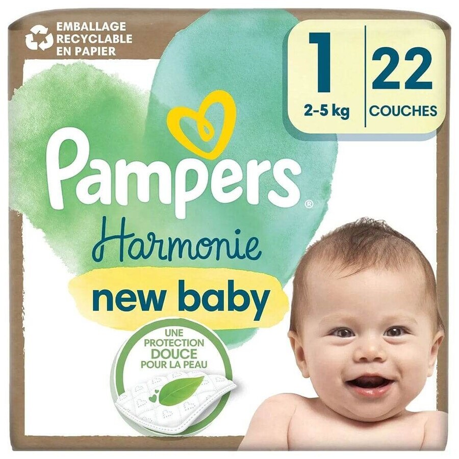 Buy Pampers Harmonie Strati Size 1 2 to 5Kg x22 Pampers Harmonie Strati Size 1 2 to 5Kg x22