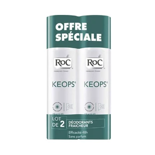 Roc Keops Deodorant Spray Fresh Moderate Transpiration 2x100ml