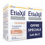 Etiaxil Detranspirant Déodorant Roll-on Transpiration Excessive Tolérance Peaux Sensibles 2x15ml Etiaxil Detranspirant Déodorant Roll-on Transpiration Excessive Tolérance Peaux Sensibles 2x15ml
