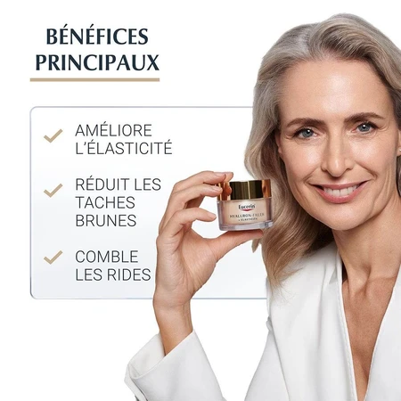 Eucerin Hyaluron-Filler + Elasticity Soin De Jour SPF30 Peaux Matures 50ml