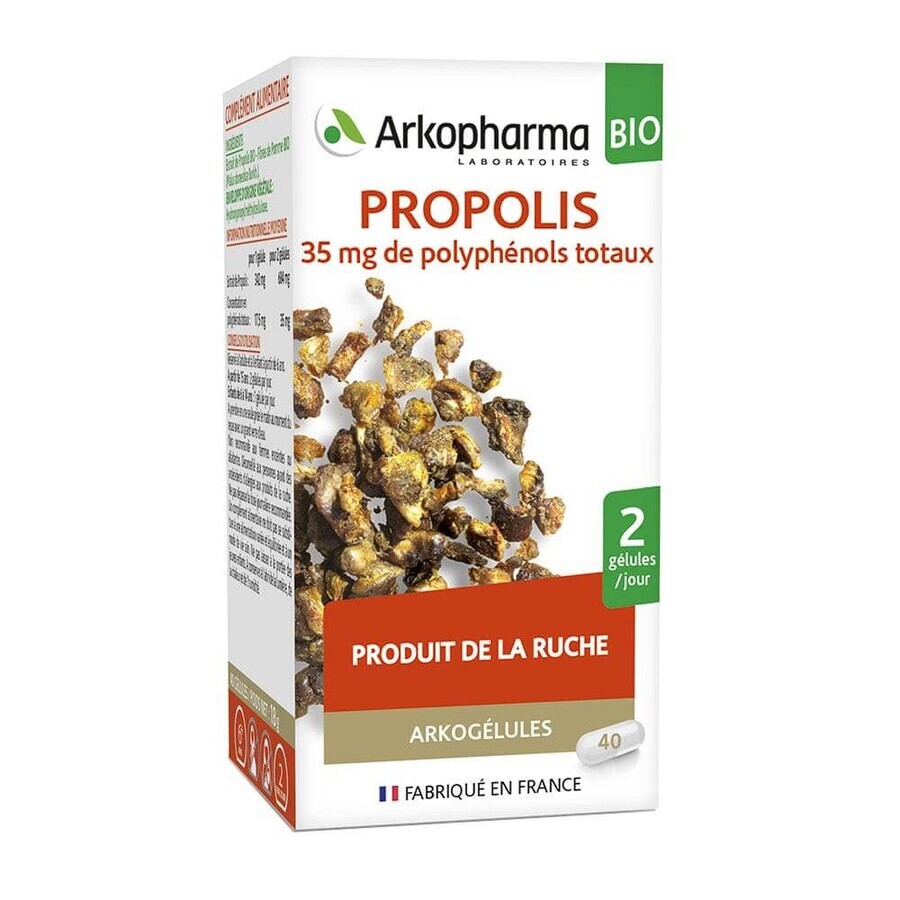 Arkopharma Arkocapsule Propolis Bio 40 Capsules