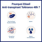 Etiaxil Anti-Transpirant Déodorant Roll-on 48H Tolérance Peaux Sensibles 50ml Etiaxil Anti-Transpirant Déodorant Roll-on 48H Tolérance Peaux Sensibles 50ml