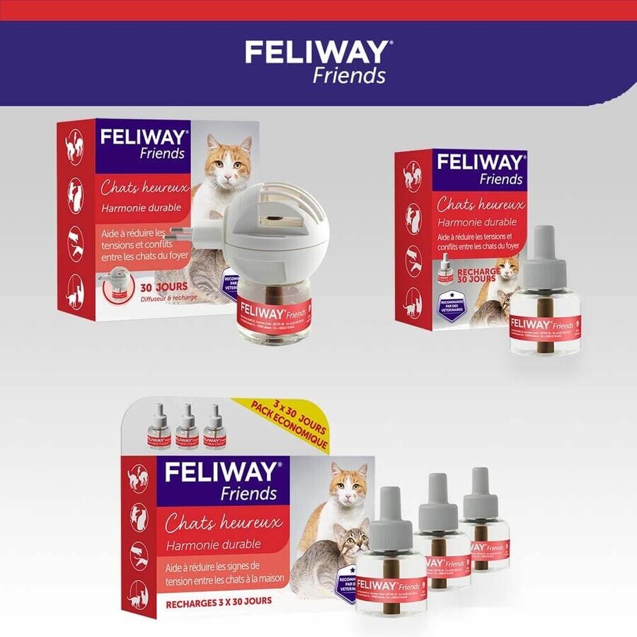 Feliway Friends Recambio de feromonas para difusor Cat with Friends 48ml Feliway Friends Recambio de feromonas para difusor Cat with Friends 48ml