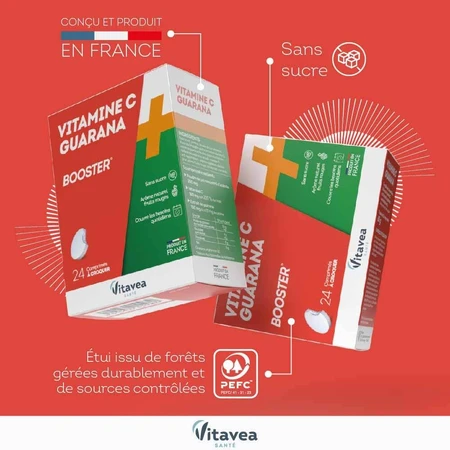 Vitavea Santé Vitamine C + Guarana Booster 24 kauwtabletten