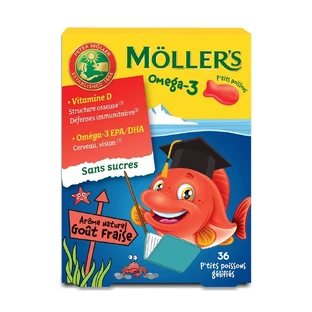 Moller'S Omega 3 sin azúcar 36 medusas