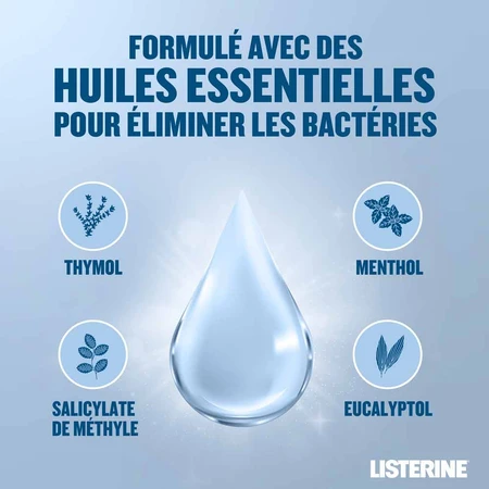 Listerine Bain De Bouche Soin Blancheur Menthe 500ml