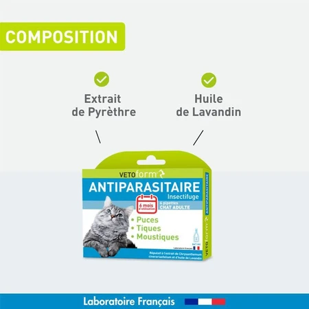 Vetoform Cat Pest Control Pipette, 6x1ml