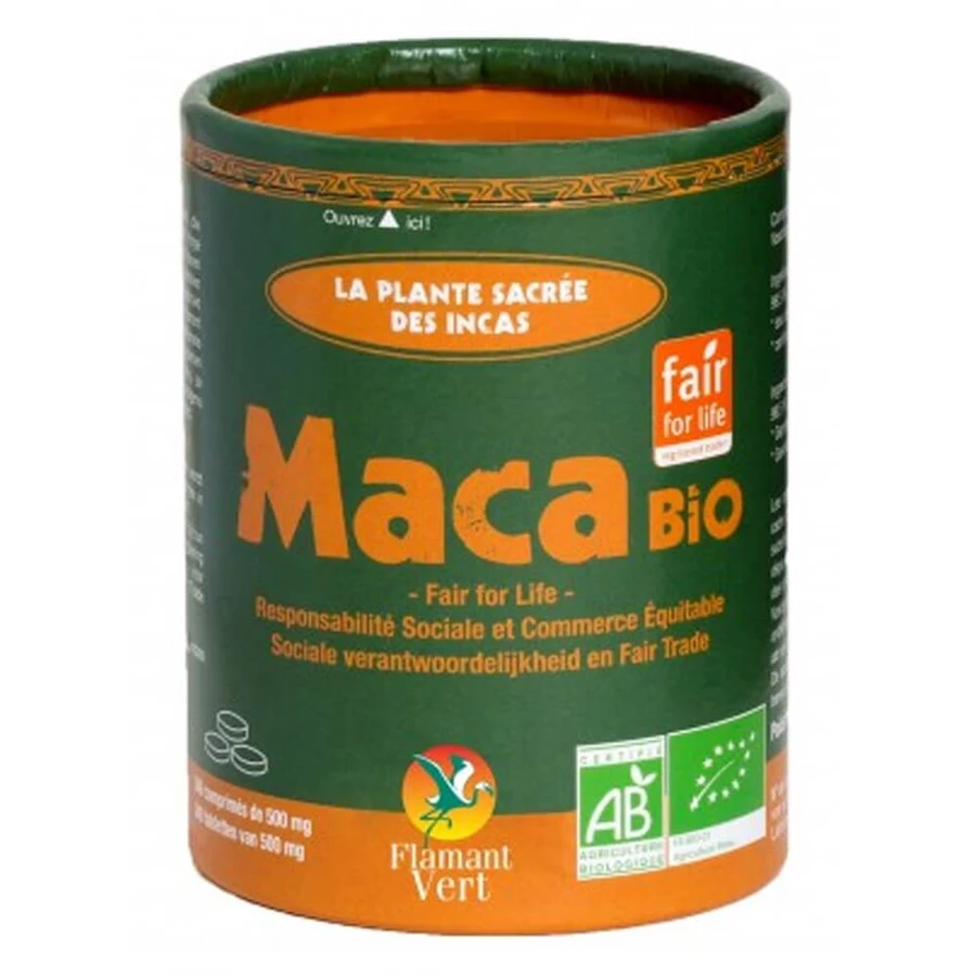 Flamant Vert Maca Bio Plante Sacree Des Incas 340 Comprimes