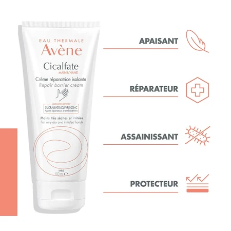 Avène Cicalfate Creme Reparatrice Isolante Mains très sèches et irrités 100ml