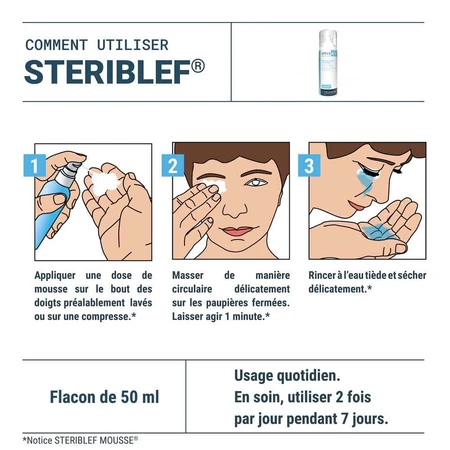 Densmore Steriblef Mousse Pour Paupières 50ml