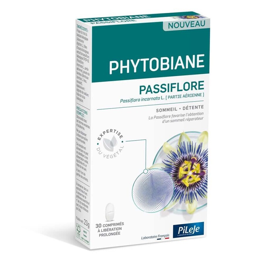 Shop Pileje Phytobiane Passiflora Sleep - Relax 30 Tabletten Pileje Phytobiane Passiflora Sleep - Relax 30 Tabletten