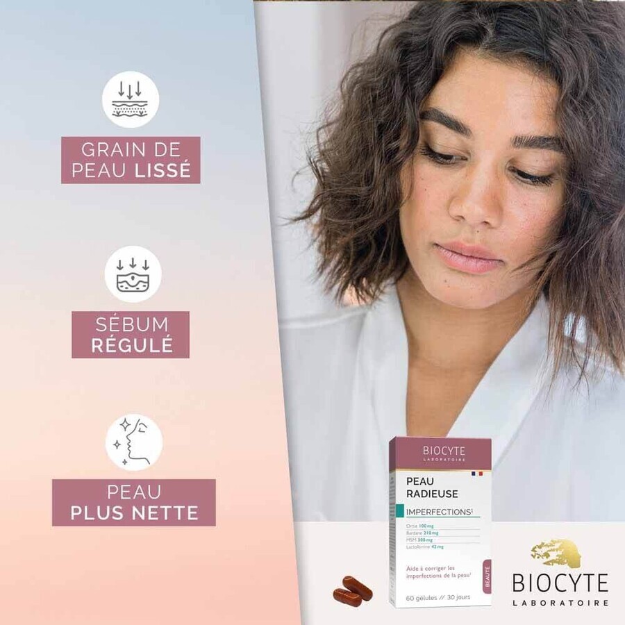 Biocyte Beauté Peau Radieuse Imperfections 60 Gélules
