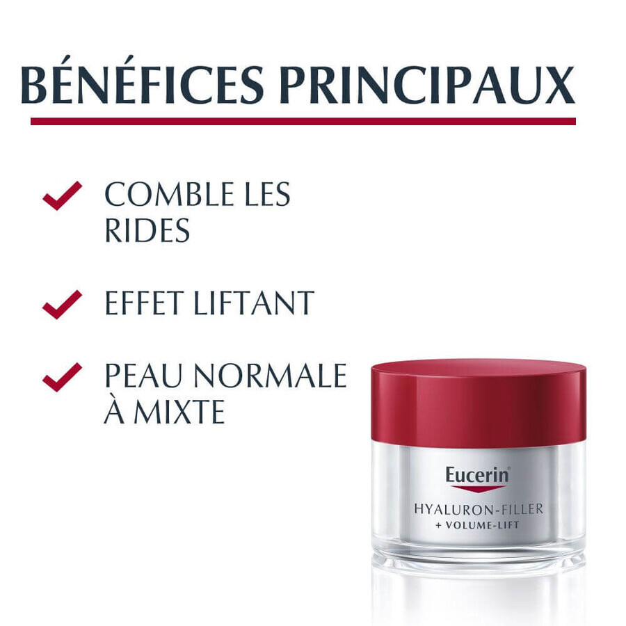 Eucerin Hyaluron-Filler + Volume Lift Dagcrème Spf15 Normale tot gecombineerde huid 50ml