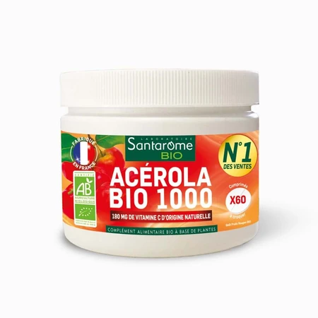 Santarome Acérola Bio 1000 - Vitamine C naturelle 60 Tabletten