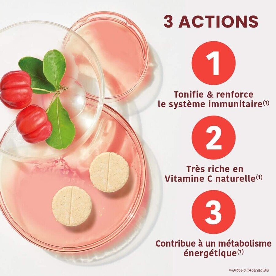 Santarome Acérola Bio 1000 - Vitamine C naturale 60 comprimate