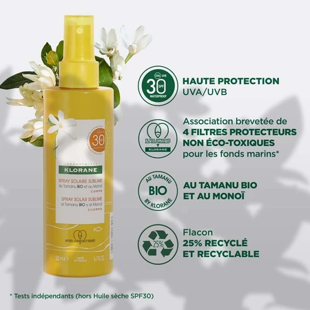 Klorane Sublime Spray Solar Spf30 200ml