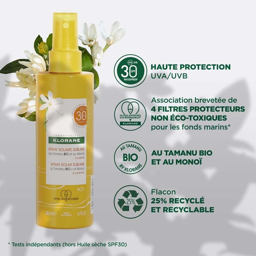 Klorane Sublime Sonnenspray Spf30 200ml