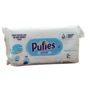 Pufies Baby Art Toallitas Húmedas Sensibles, 64 uds, Ficosota Sintez
