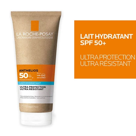 La Roche-Posay Anthelios Crème solaire en Lait Hydratant Corps spf50+ Sans Parfum 75ml