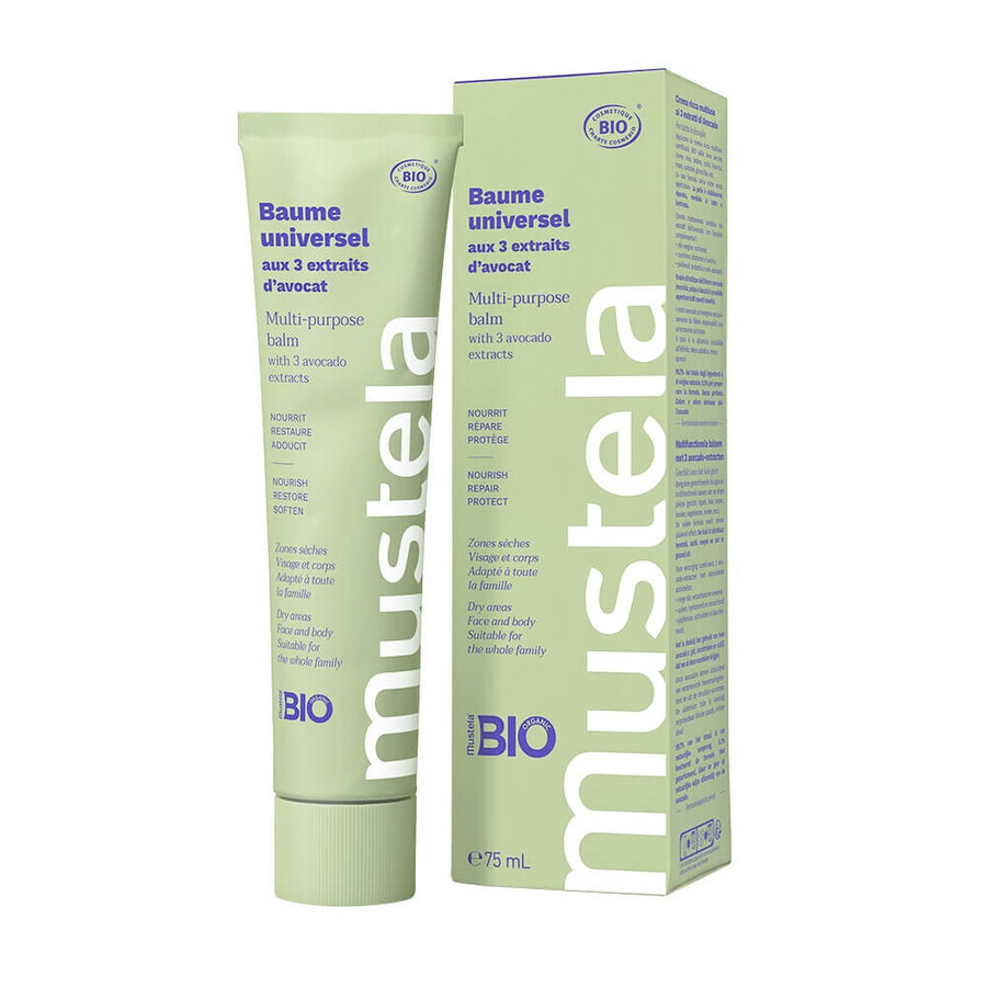 Mustela Bálsamo Universal con 3 extractos de aguacate bio 75ml