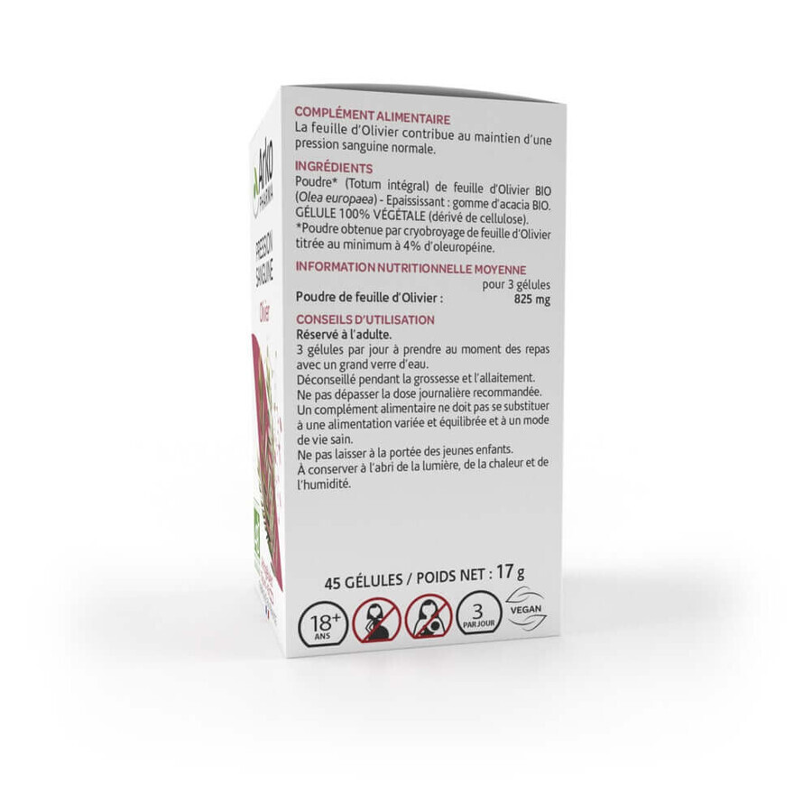 Arkopharma Arkogélules Olivier Pression Sanguine 45 Gelules
