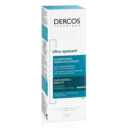 Vichy Dercos Shampooing Ultra Apaisant Cheveux Normaux A Gras 200ml