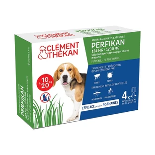 Clement-Thekan Flöhe und Zecken Hund 10-20kg 4 Pipetten