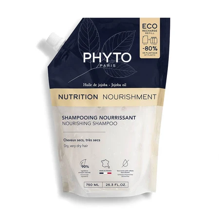 Phyto Recharge Shampooing Nourrissant Cheveux Secs, Très Secs 750ml