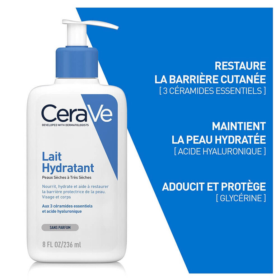 Cerave Body Hydraterende Gezichts- en Lichaamsmelk voor droge en zeer droge huid 473ml