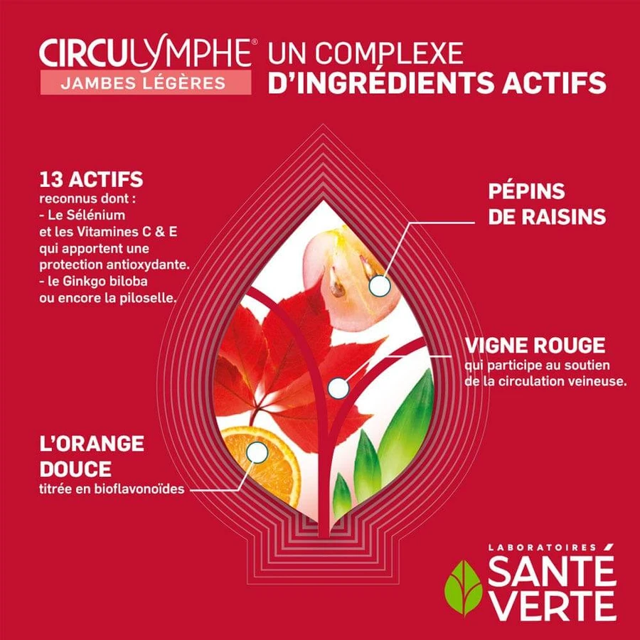 Sante Verte Circulymphe Veneuze Bloedsomloop 60 Tabletten