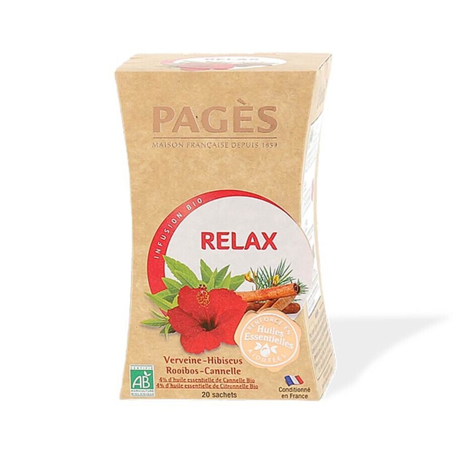 Pagès Kruidenthee Relax Bio 20 Zakjes