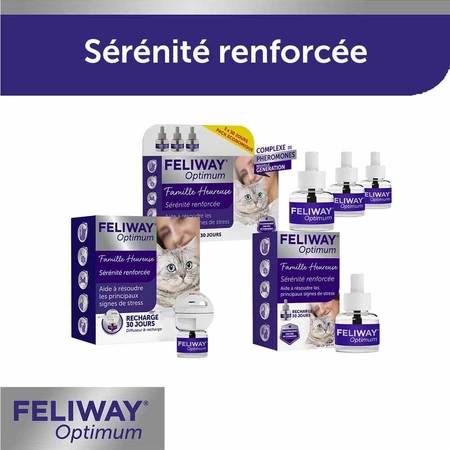 Feliway Optimum Serenity Renforcée Navulling voor Gelukkige Gezinnen Chat 48ml