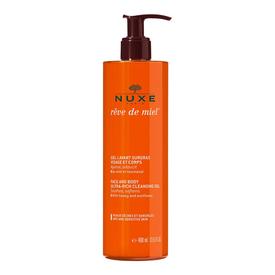 Boutique Nuxe Reve De Miel Gel Lavant Surgras Visage Et Corps Peaux Seches Et Sensibles 400ml Nuxe Reve De Miel Gel Lavant Surgras Visage Et Corps Peaux Seches Et Sensibles 400ml