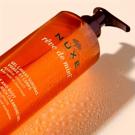 Nuxe Reve De Miel Gel lavante surgras gezicht en lichaam voor droge en gevoelige huid 400ml