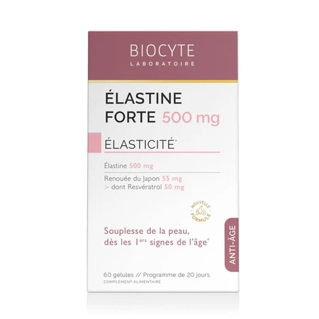 Biocyte Anti-aging Elastine Forte 500mg Elastine en Resvératrol 60 Capsules