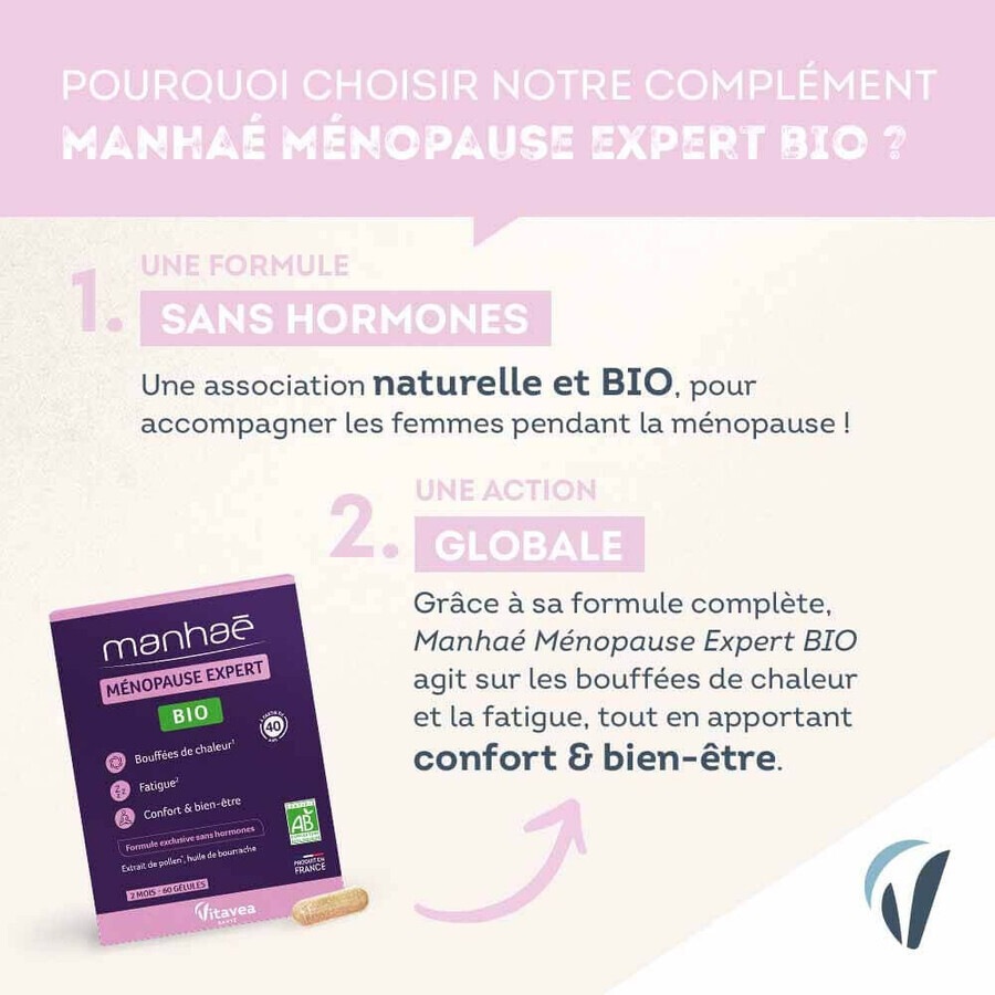 Manhaé Organic Menopause 60 capsules