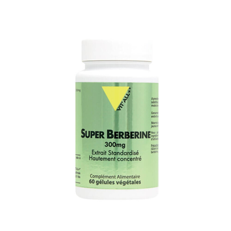 Vit'All+ Super Berberine 300 mg standardized extract 60 capsules