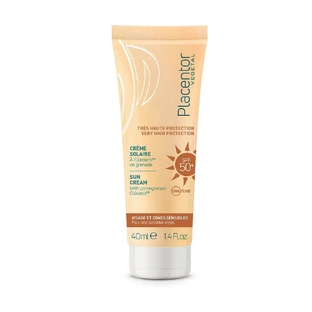 Placentor Végétal SUN CREAM FACE AND SENSITIVE AREAS SPF50+ visage et zones sensibles 40 ml